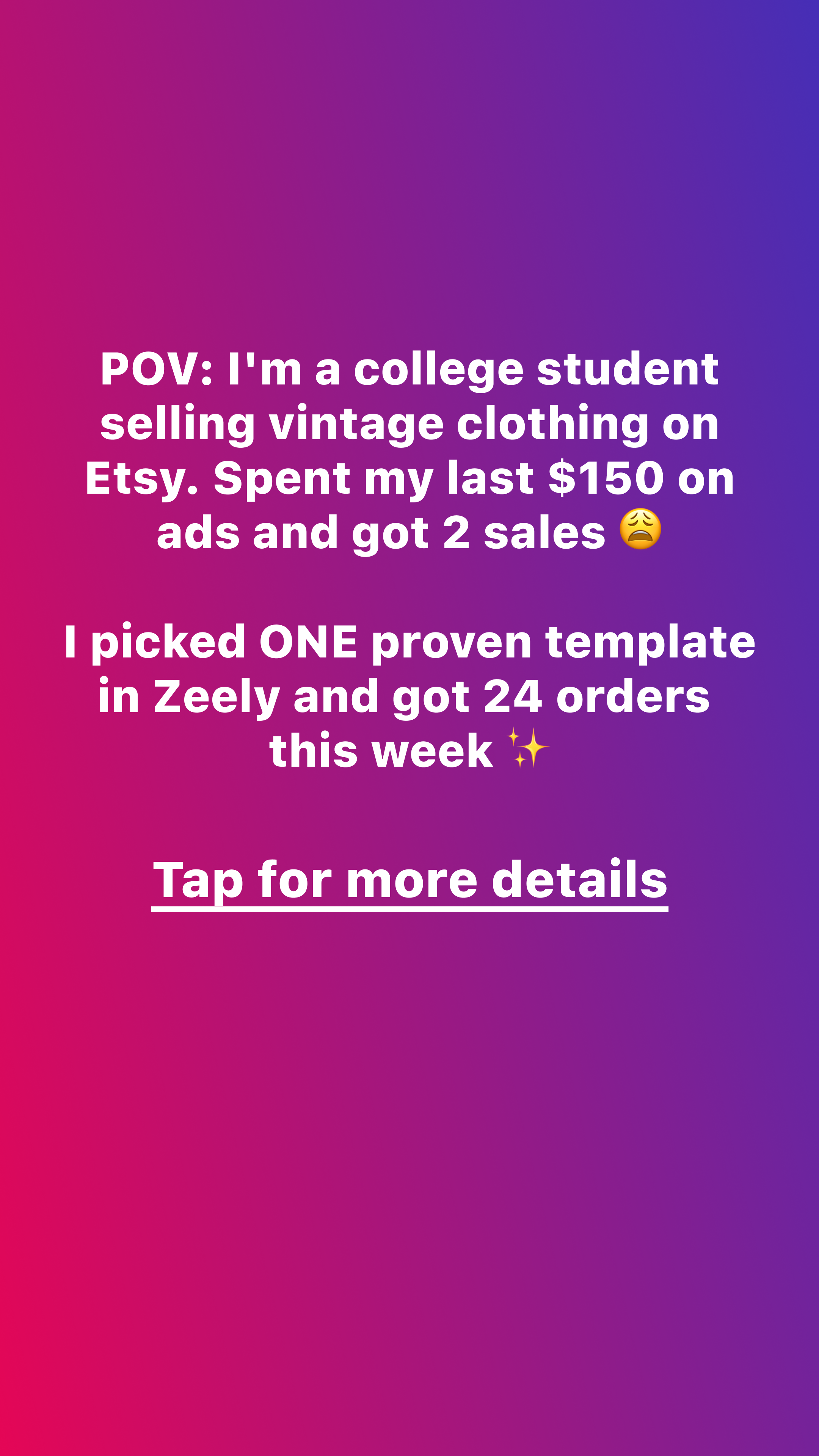 Zeely Facebook ad