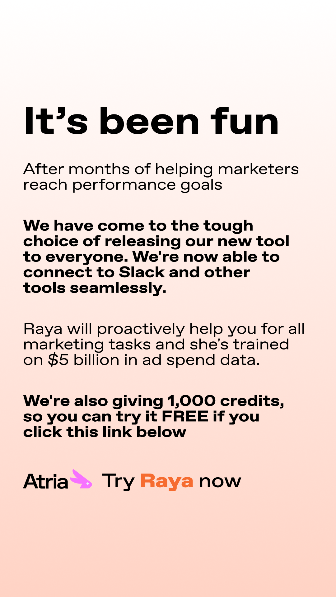 Atria AI Facebook ad