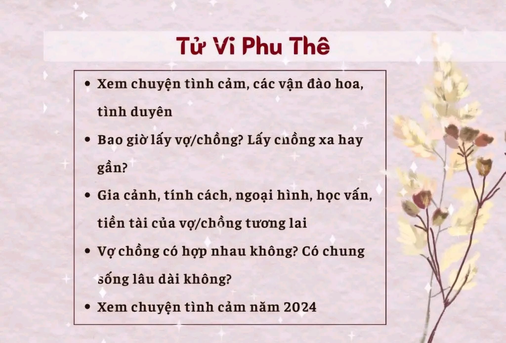 Xem Chuyên Về Tử Vi Facebook ad: XEM TAROT - TỬ VI chỉ từ 50k