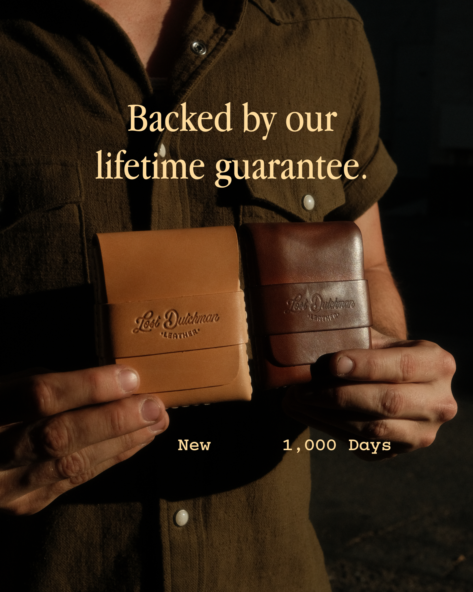 Lost Dutchman Leather Goods Facebook ad