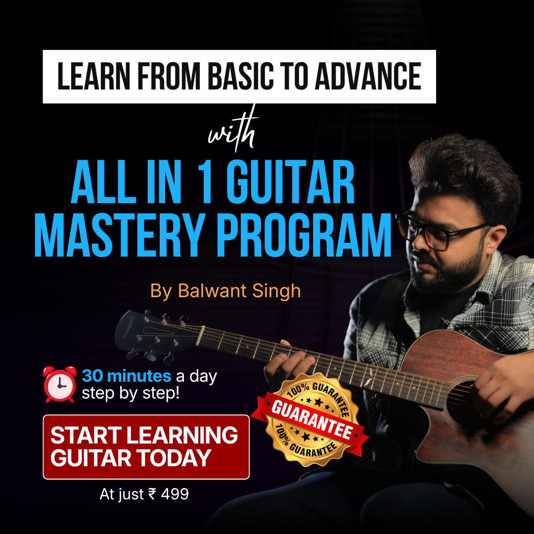 Triplet Guitar Lessons Facebook ad: Start your Guitar Playing Journey Today