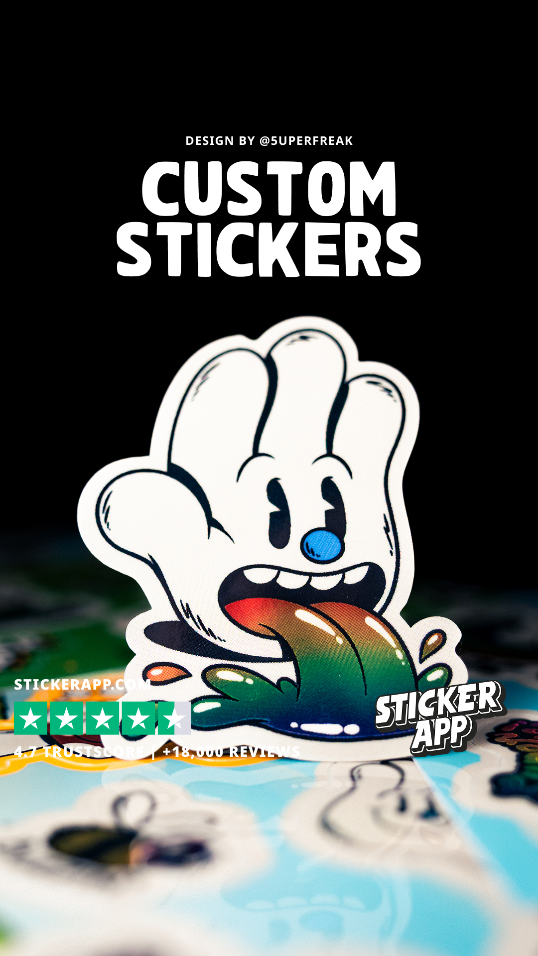 StickerApp Facebook ad
