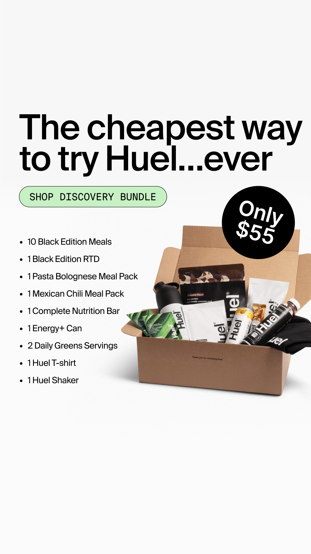 Huel Facebook ad