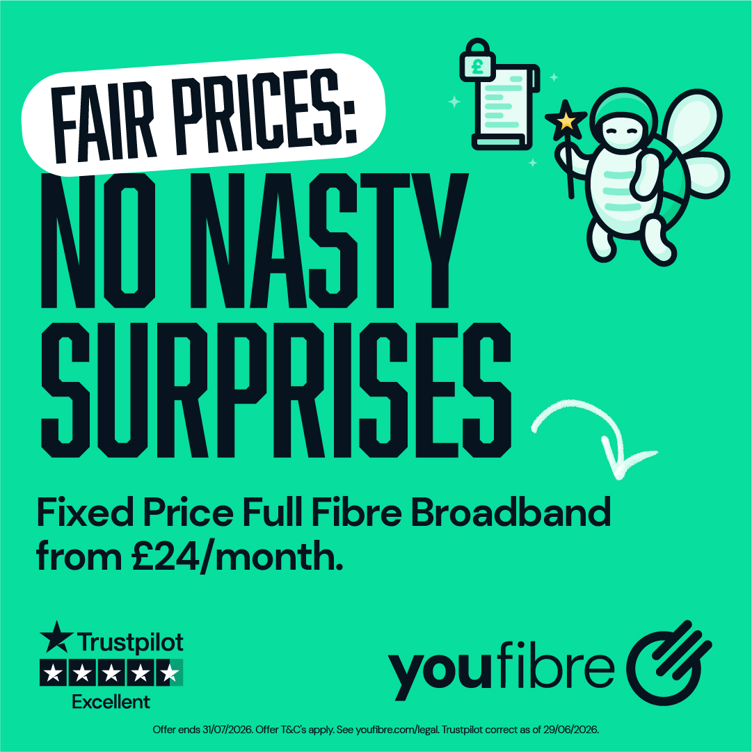 YouFibre Facebook ad