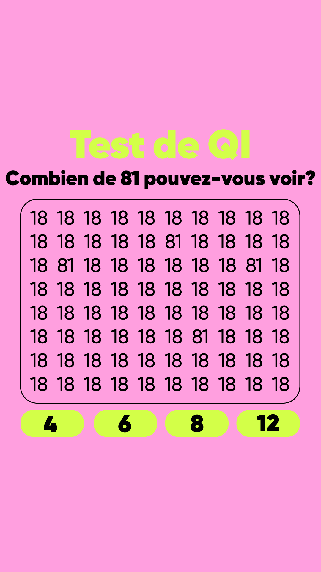 International Brain Test Facebook ad