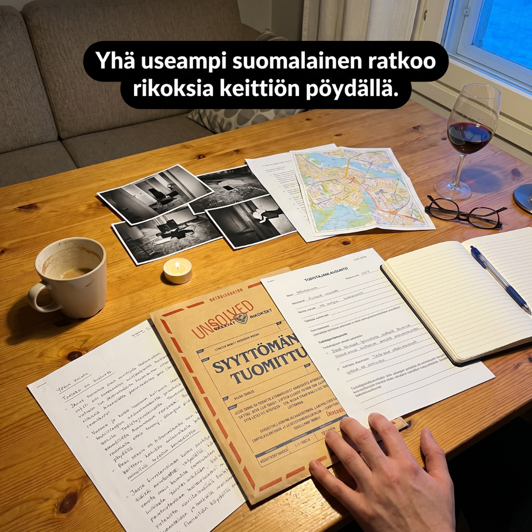 ARKIV by Unsolved - Murhamysteereitä ratkaistavaksi kotona Facebook ad