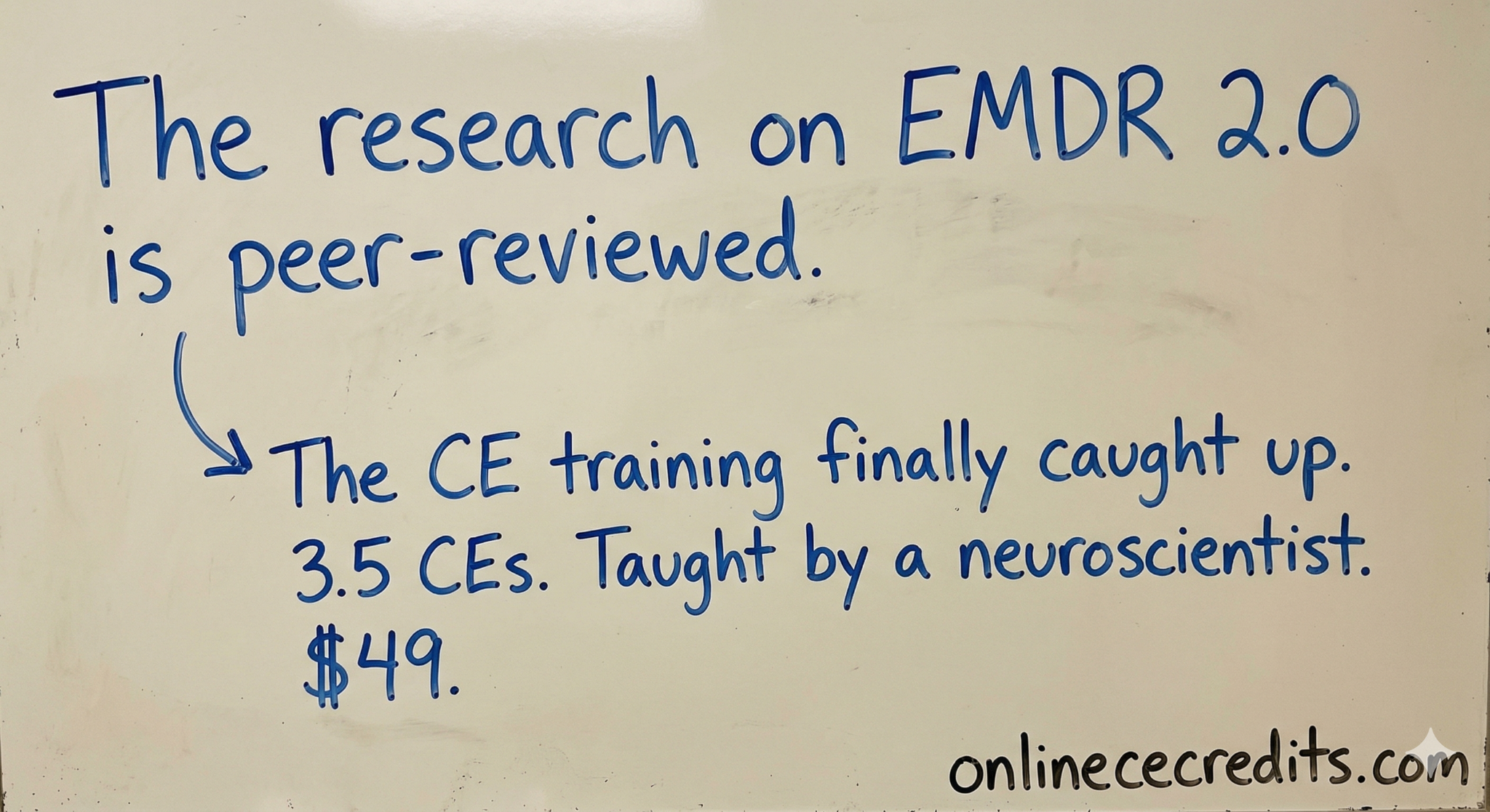 Online CE Credits Facebook ad: The CE Training That Has Finally Caught Up