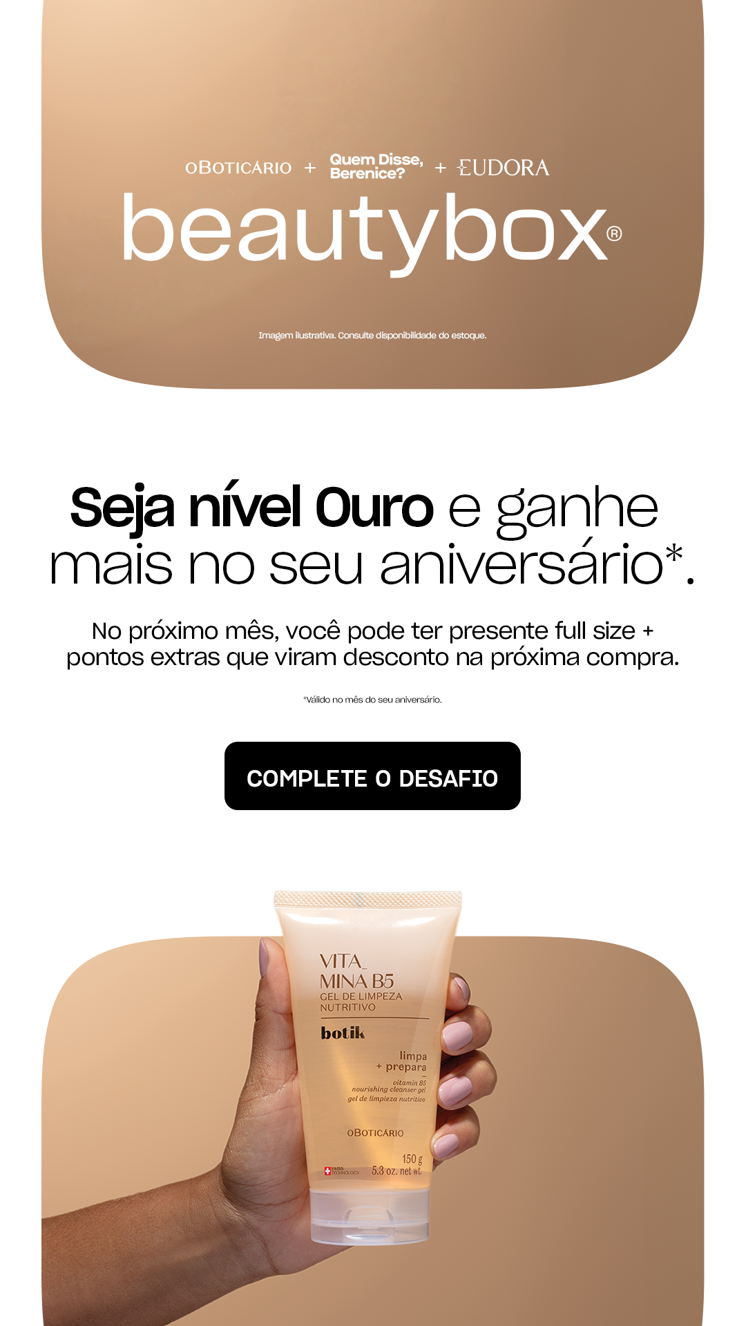 O Boticário Facebook ad: Seu aniversário está chegando, e você tem este…