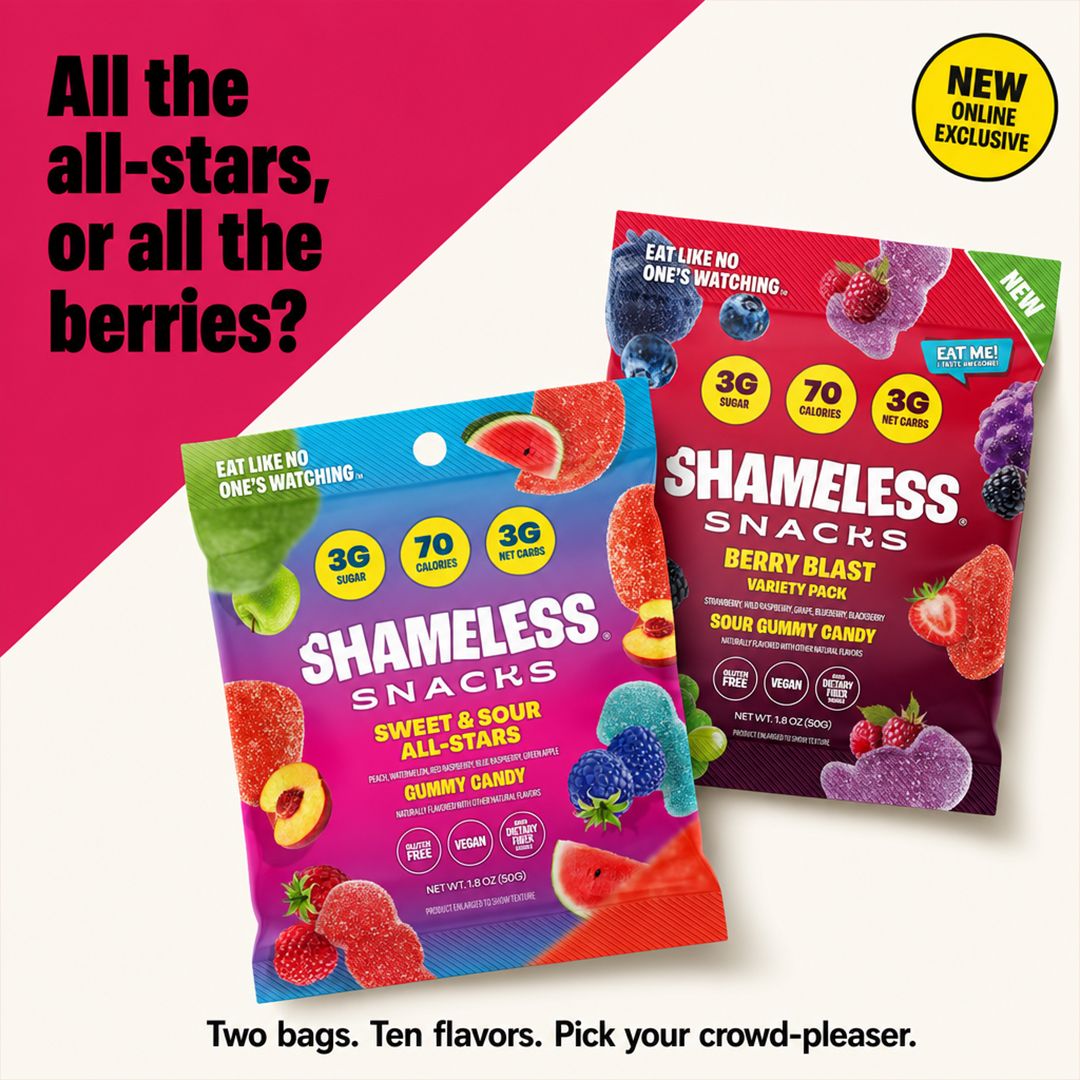 Shameless Snacks Facebook ad