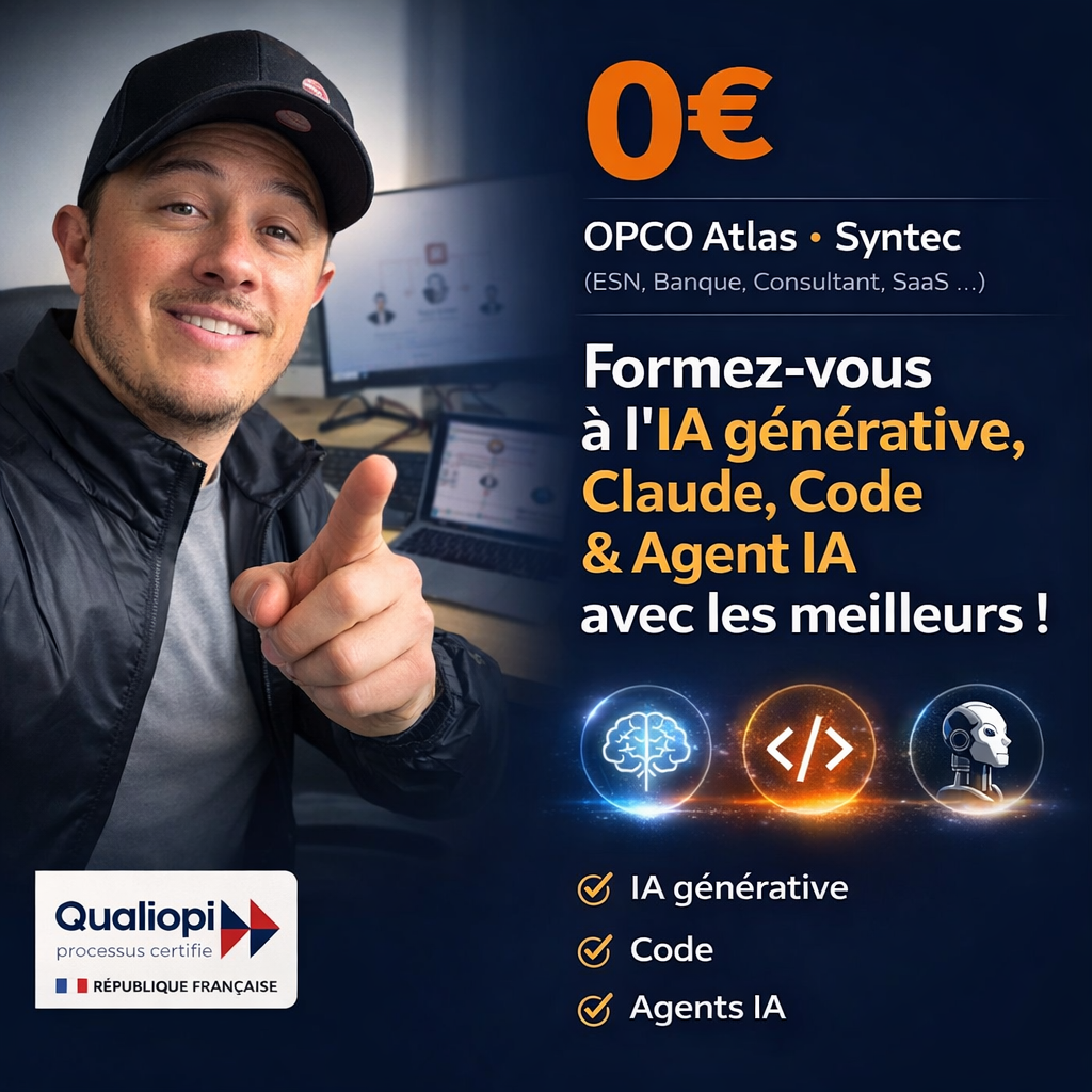 Mamforma Facebook ad: Certification IA à 0€ - Opco Atlas Syntec