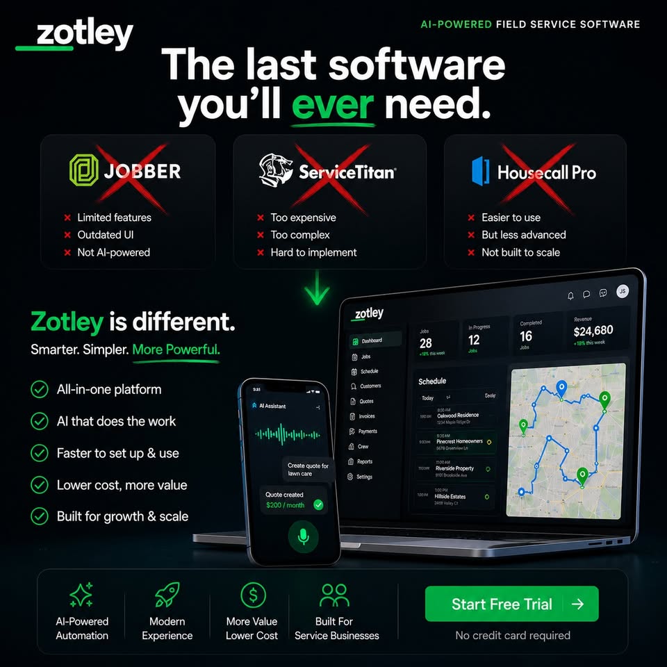 Zotley Facebook ad: Zotley | AI Field Service Management Software