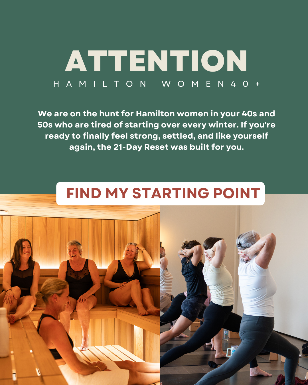 O-Studio Hamilton Facebook ad: Consistent through winter. Finally.
