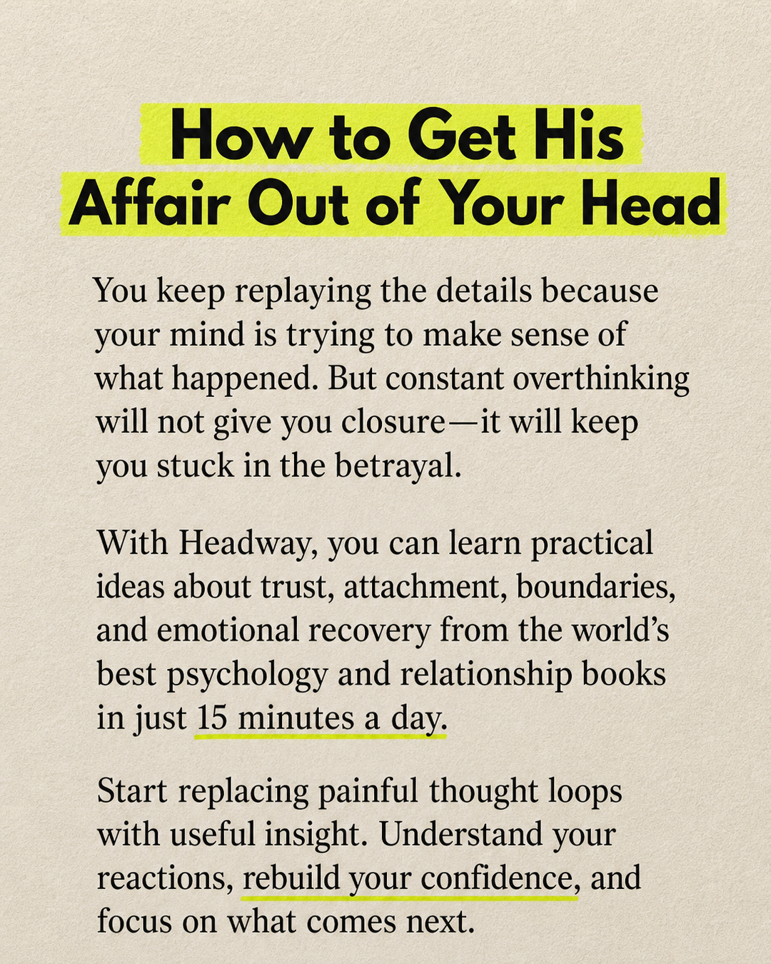Headway App Facebook ad