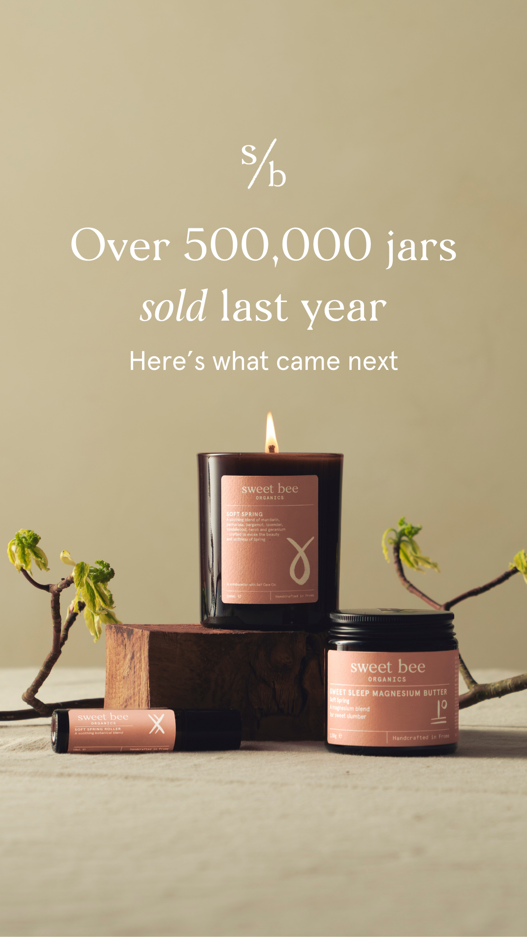 Sweet Bee Organics Facebook ad