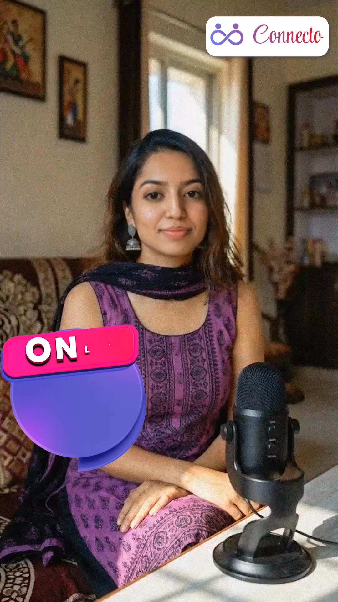 ConnectO Hindi Facebook ad: Call, chat, connect - Sirf ₹1 mein