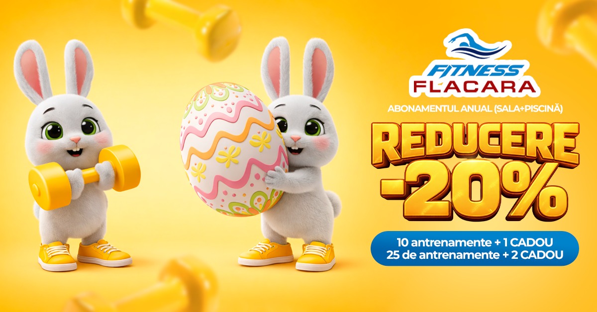 Fitness Flacara Facebook ad: Cadoul perfect de Paște