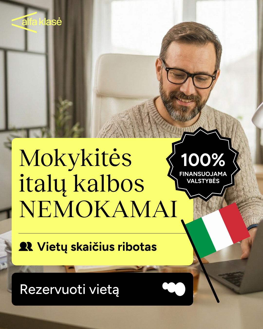 Alfa Klasė Facebook ad