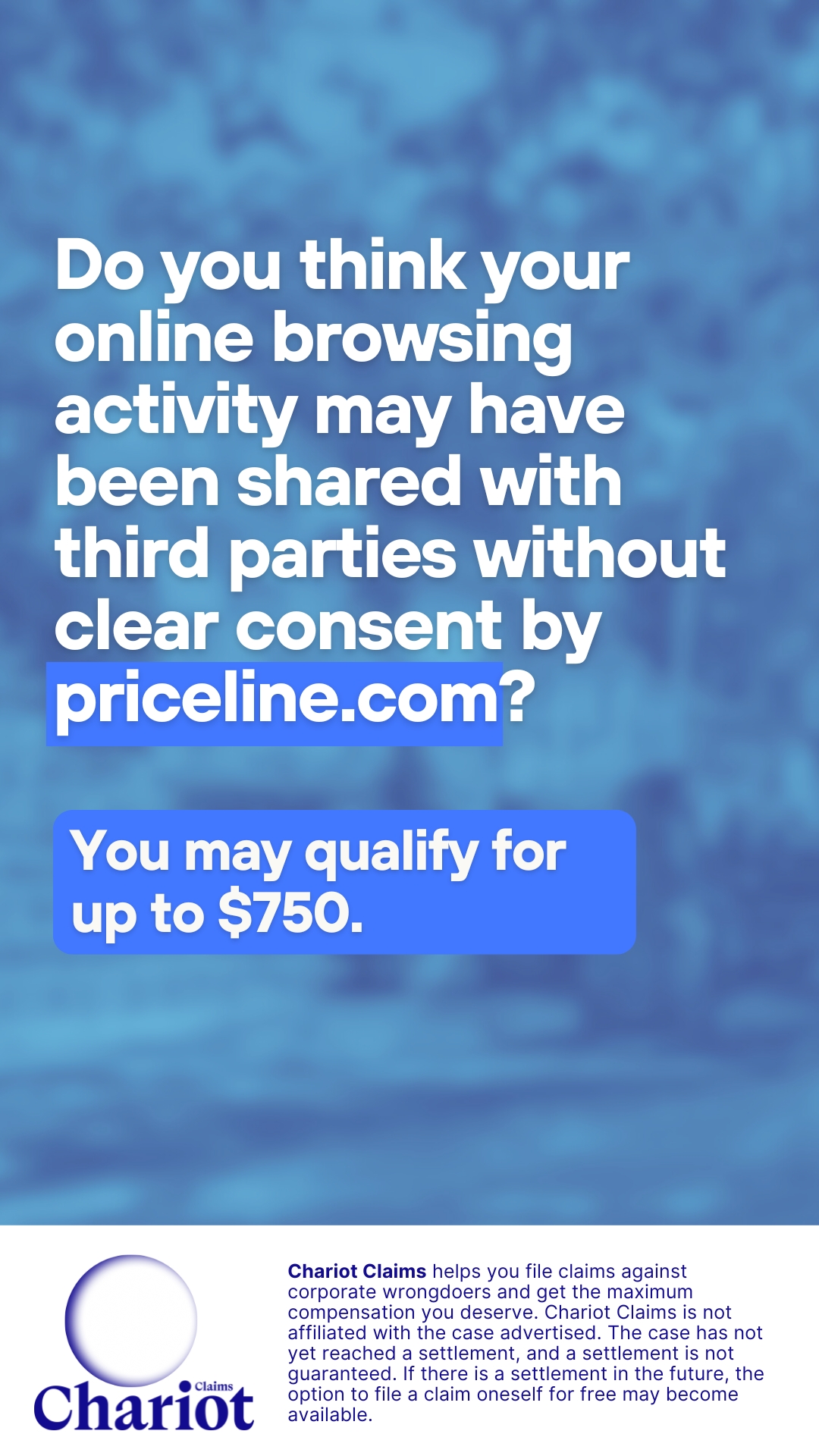 Chariot Claims - formerly ClaimClam Facebook ad