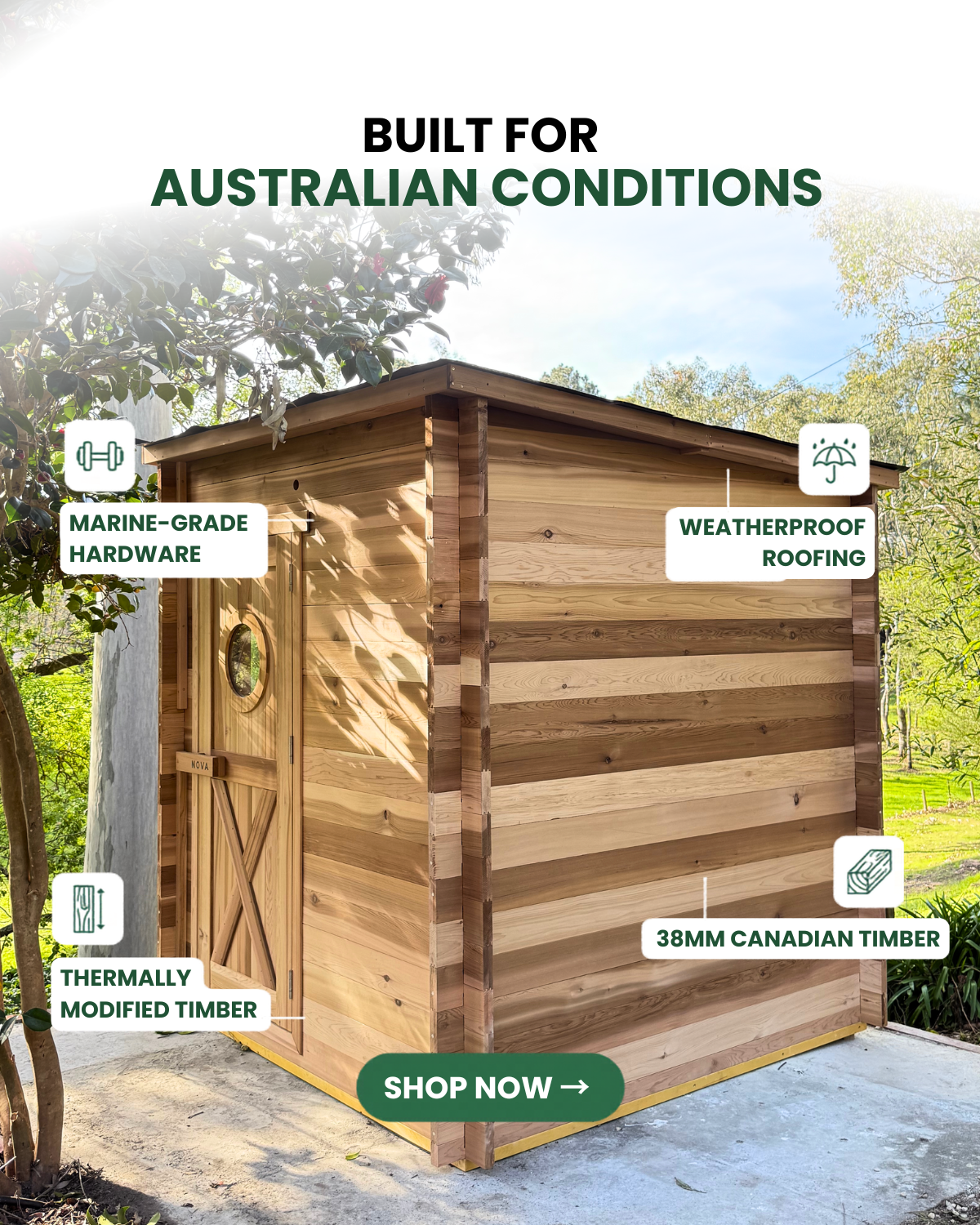 Nova Saunas Facebook ad
