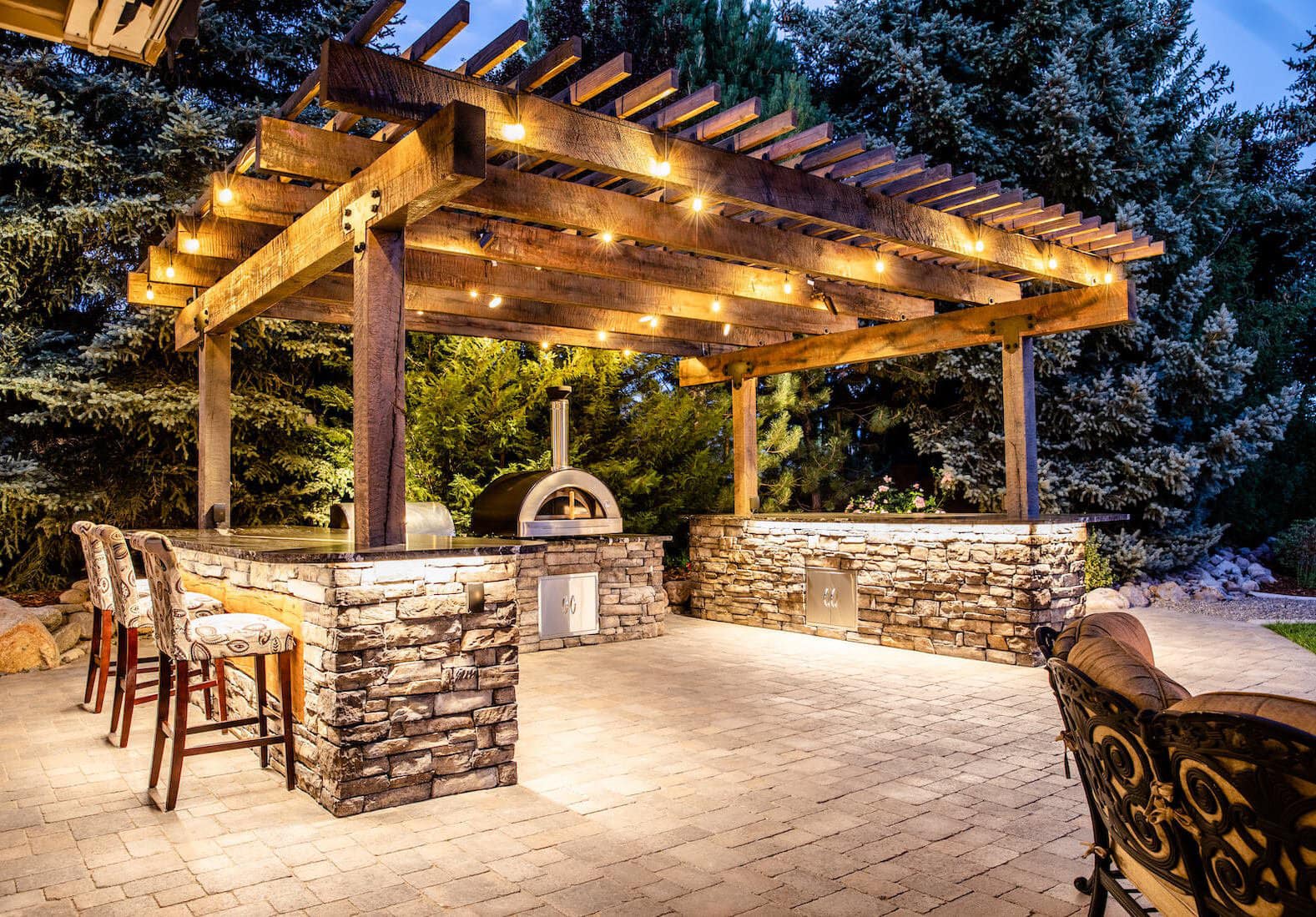 Cahaba Outdoor Living Facebook ad: Decks, Patios, Hardscapes.