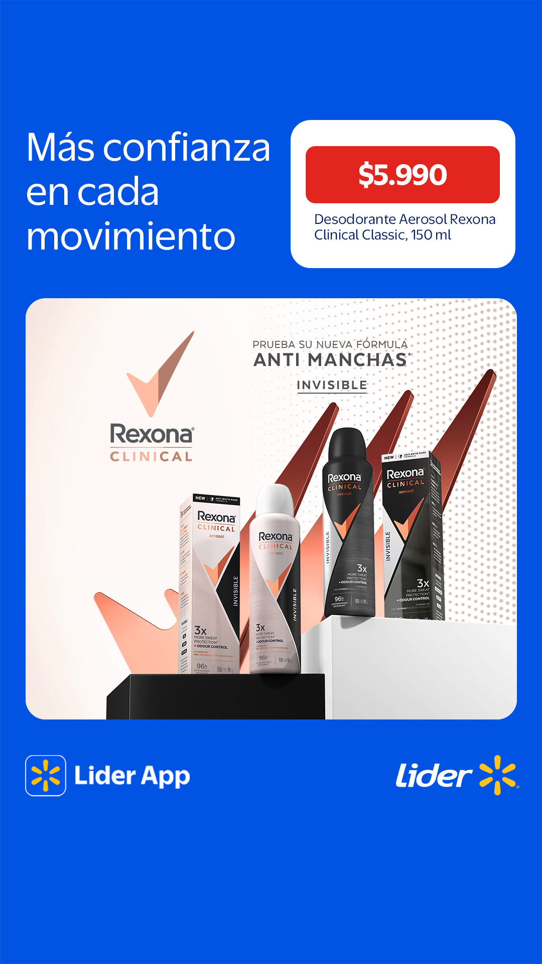 Lider Facebook ad: Protección nivel Clinical