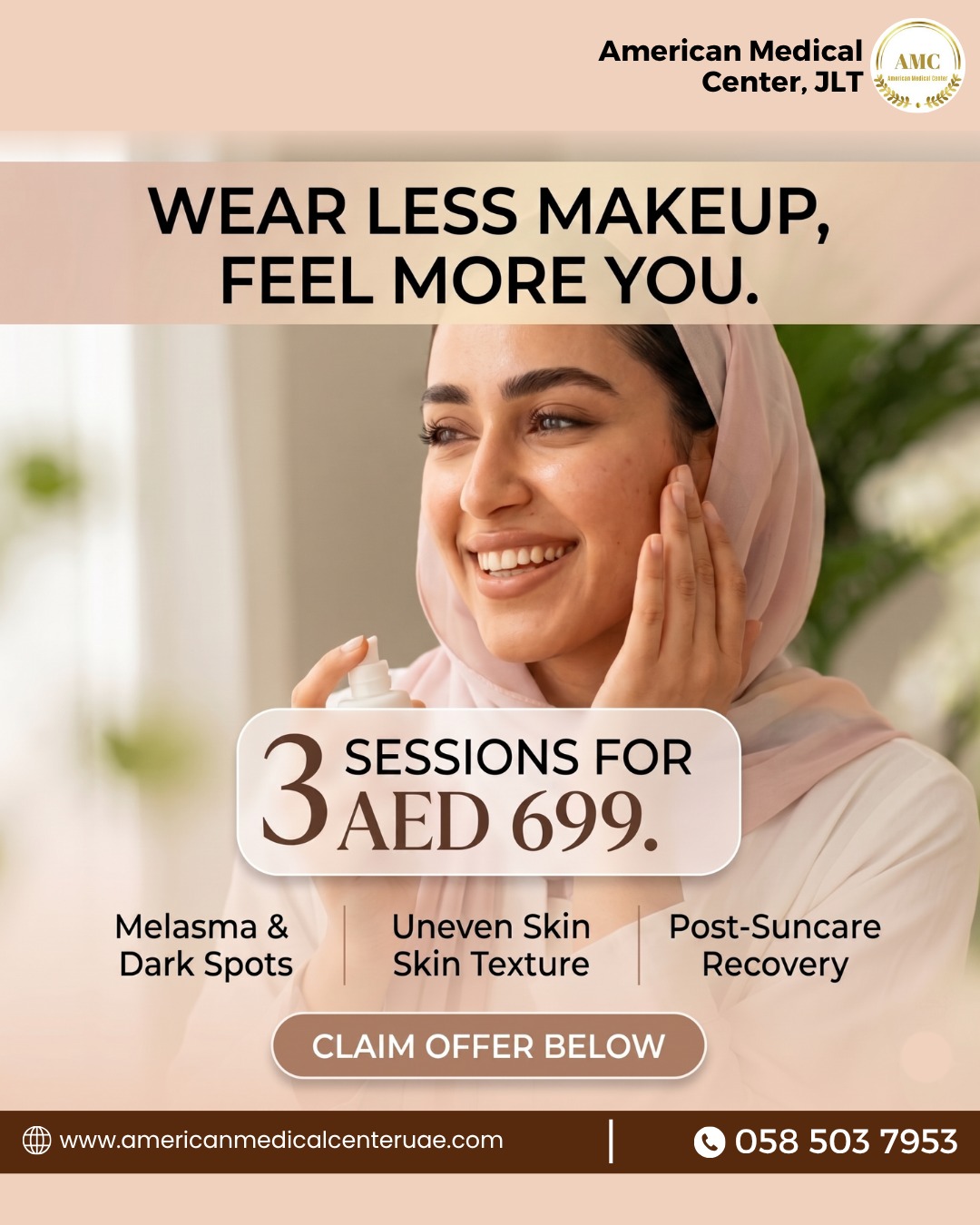 American Medical Centre/JLT Facebook ad
