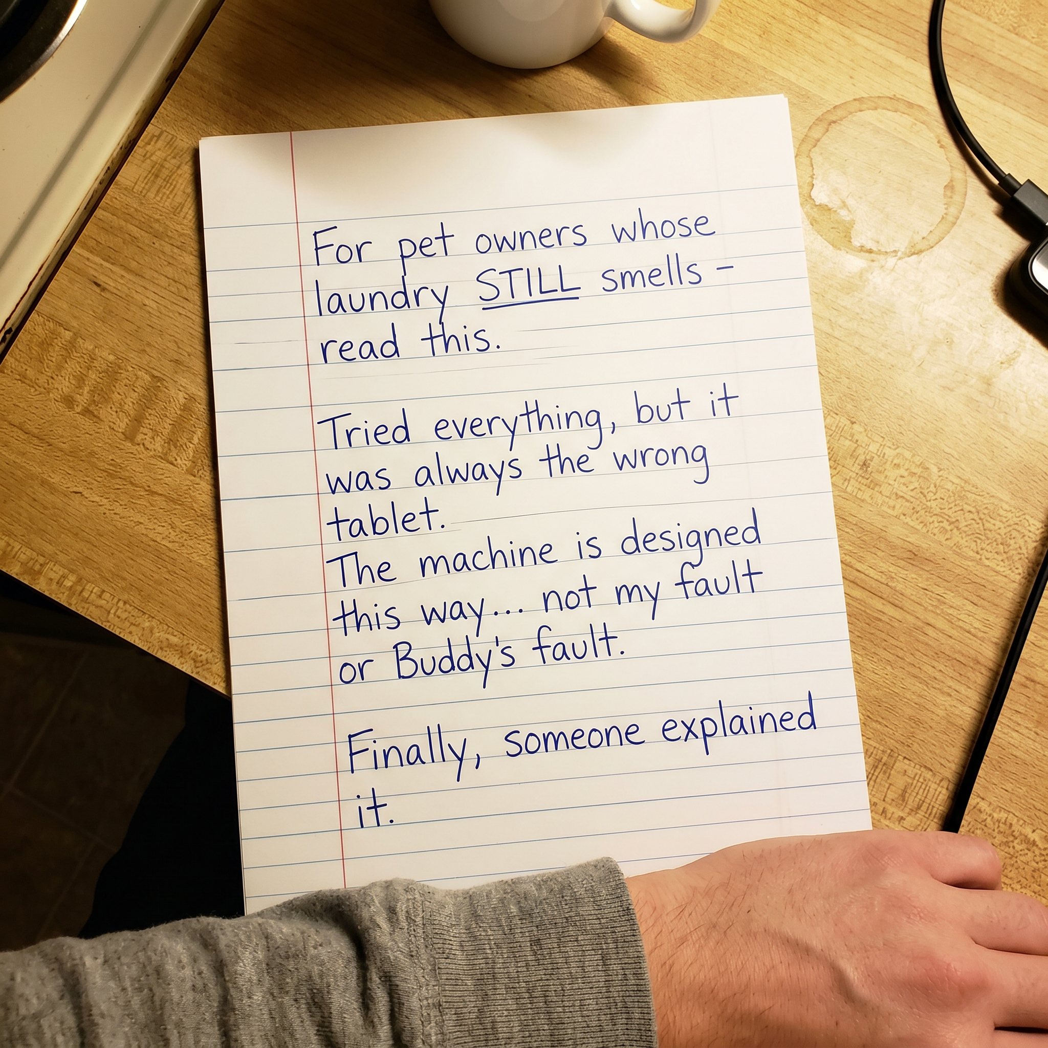 The National Home Laundry Association Facebook ad: Your Washer Was Designed To Smell Musty…