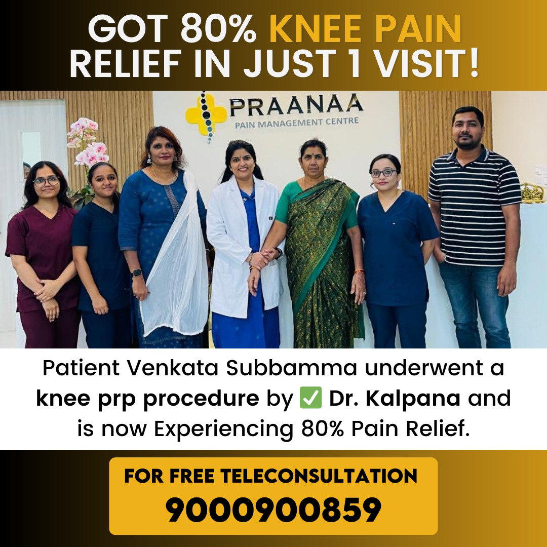 Praanaa Pain Clinic Bangalore Facebook ad: Get Relief from Knee Pain