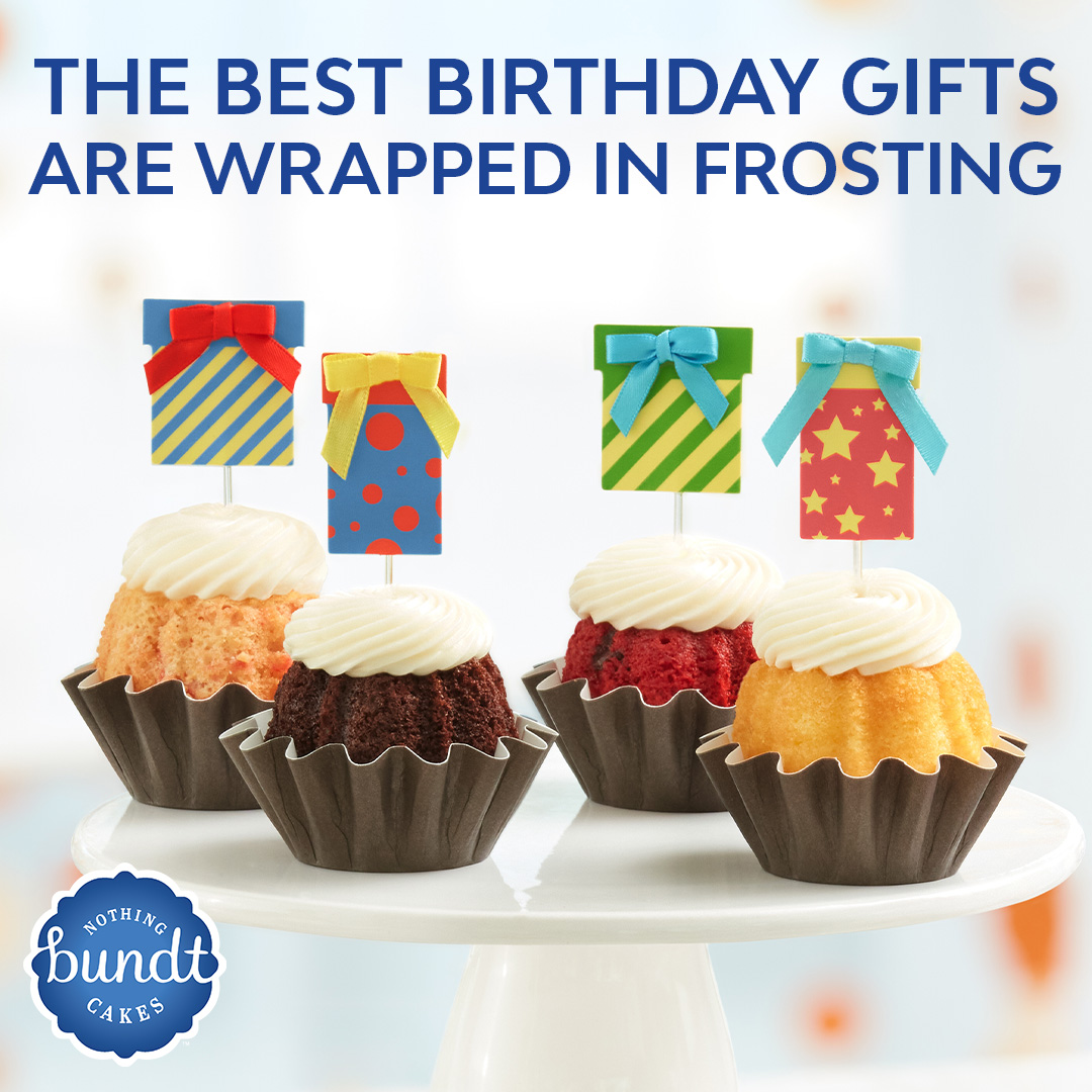Nothing Bundt Cakes Facebook ad: Slice Into Celebration