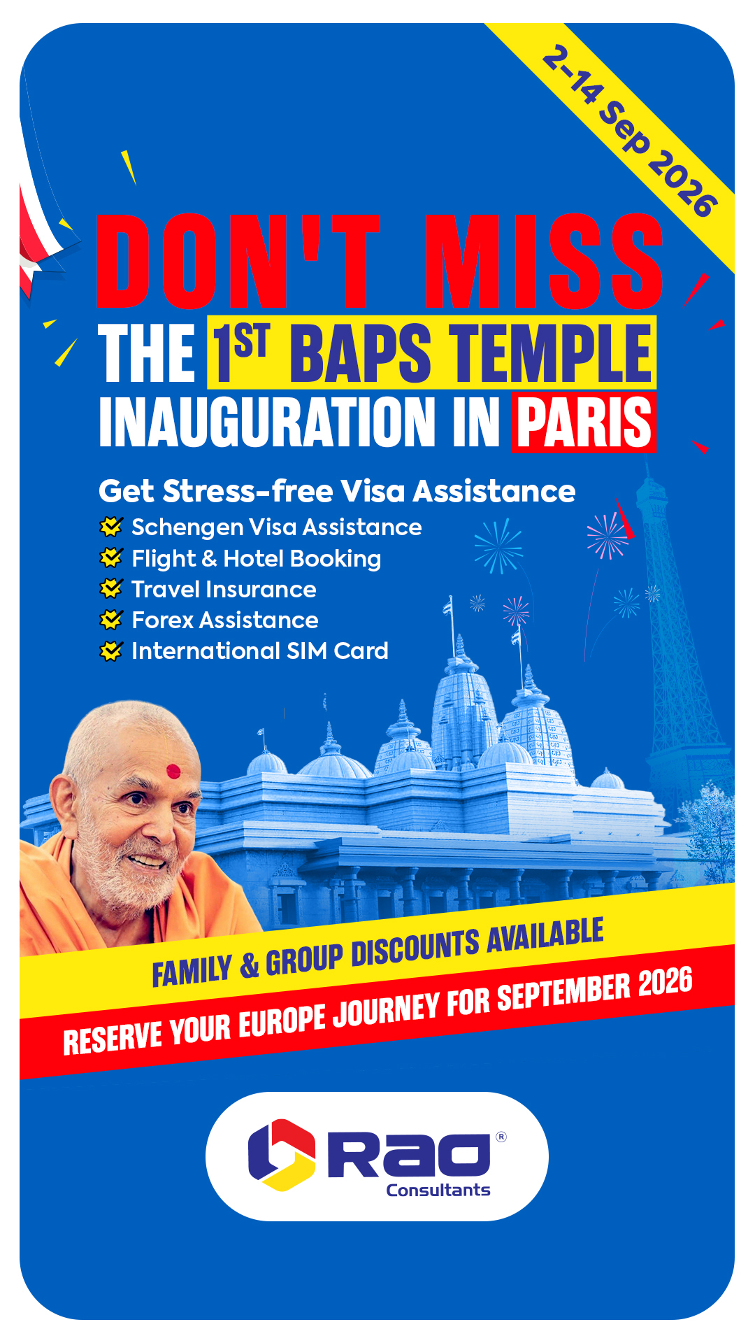 Rao Consultants Facebook ad from Jun 26, 2026