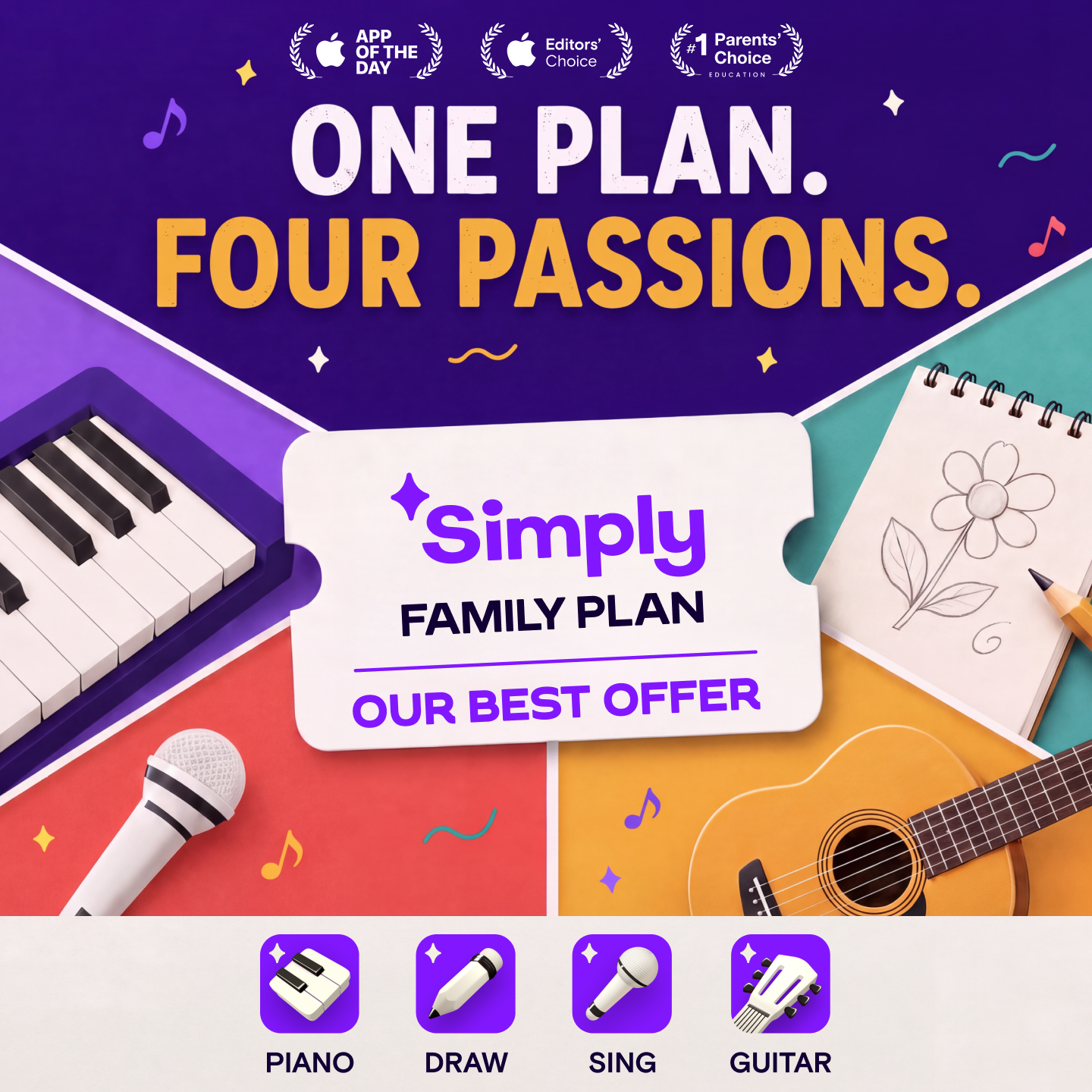 Simply - Kids Creative Hub Facebook ad: Start Learning Today!