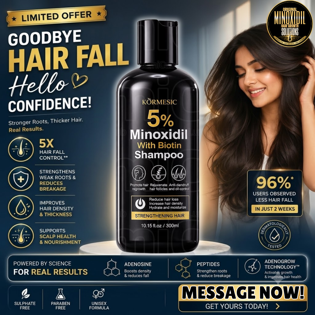Original Monoxidil Hair Growth Solutions Facebook ad: Rated 4.8/5