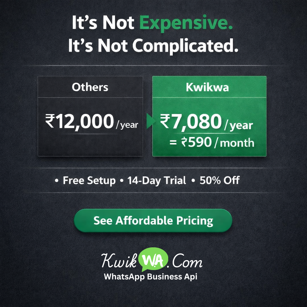 Kwik wa Facebook ad: Chat with us