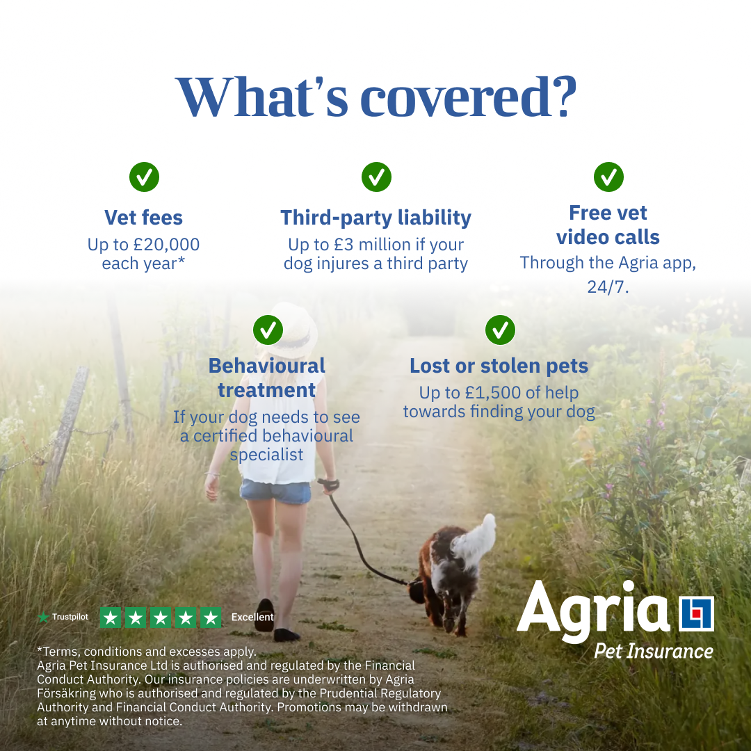 Agria Pet Insurance Facebook ad