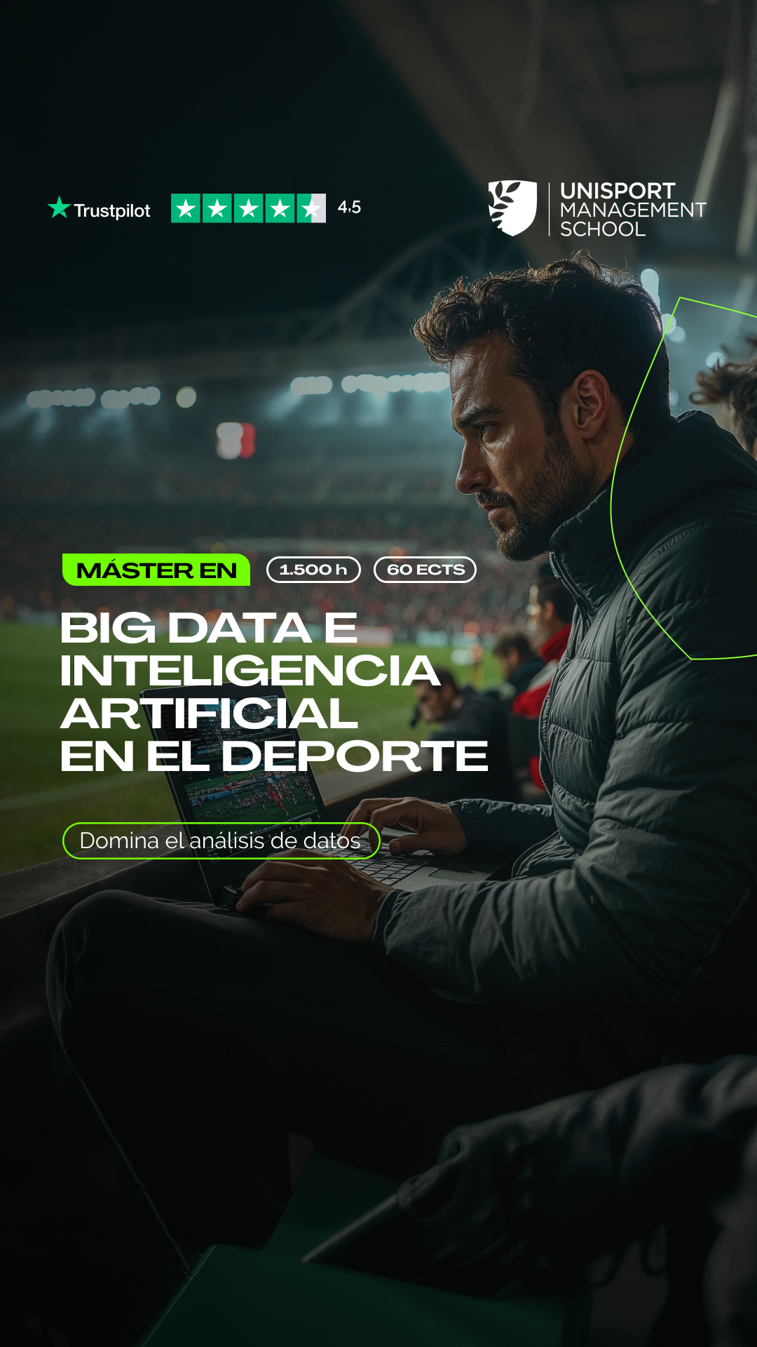Unisport Management School Facebook ad