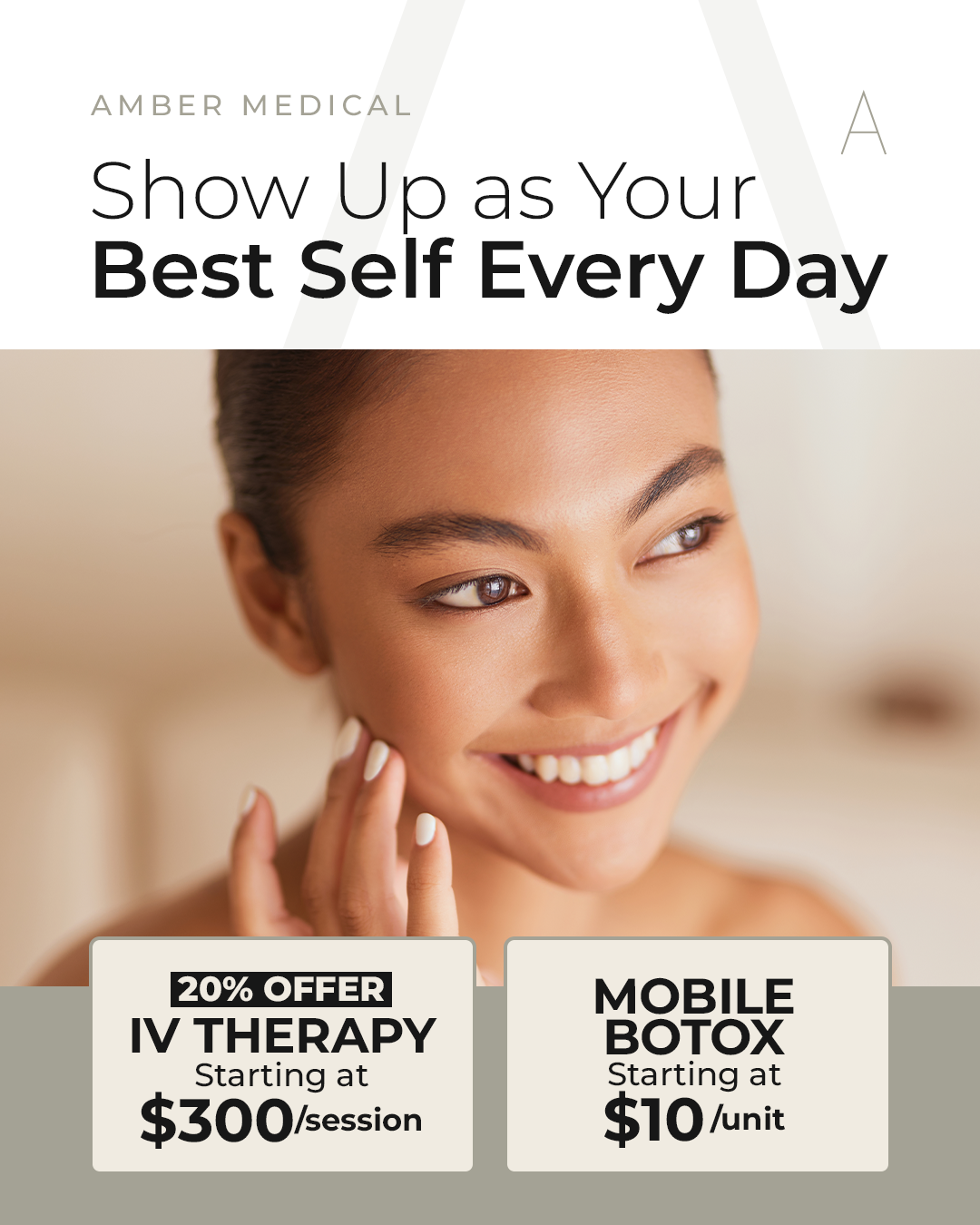 Amber Medical Facebook ad: Get Started