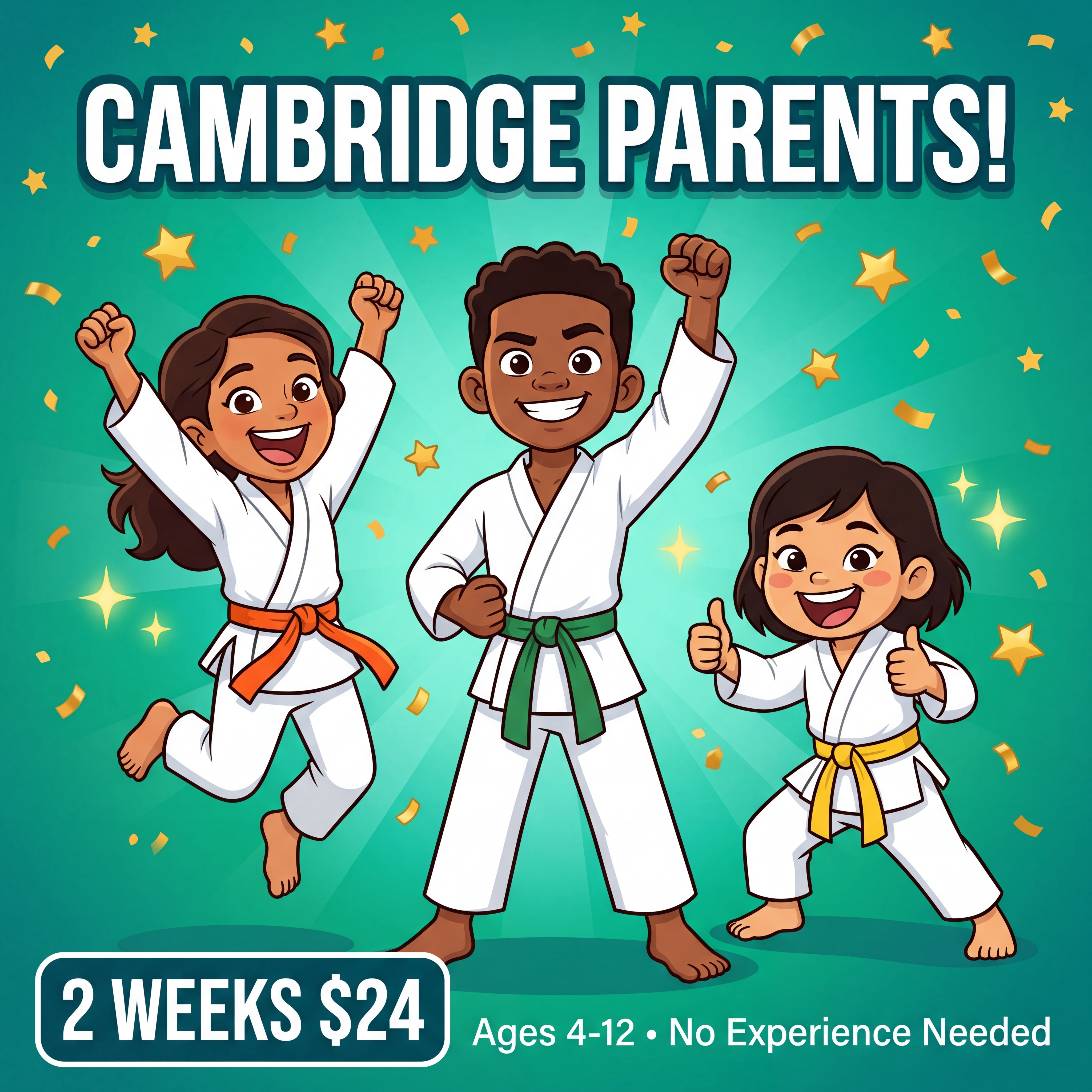 Boundless Martial Arts Facebook ad: 2 Weeks of Kids Martial Arts, Just $24
