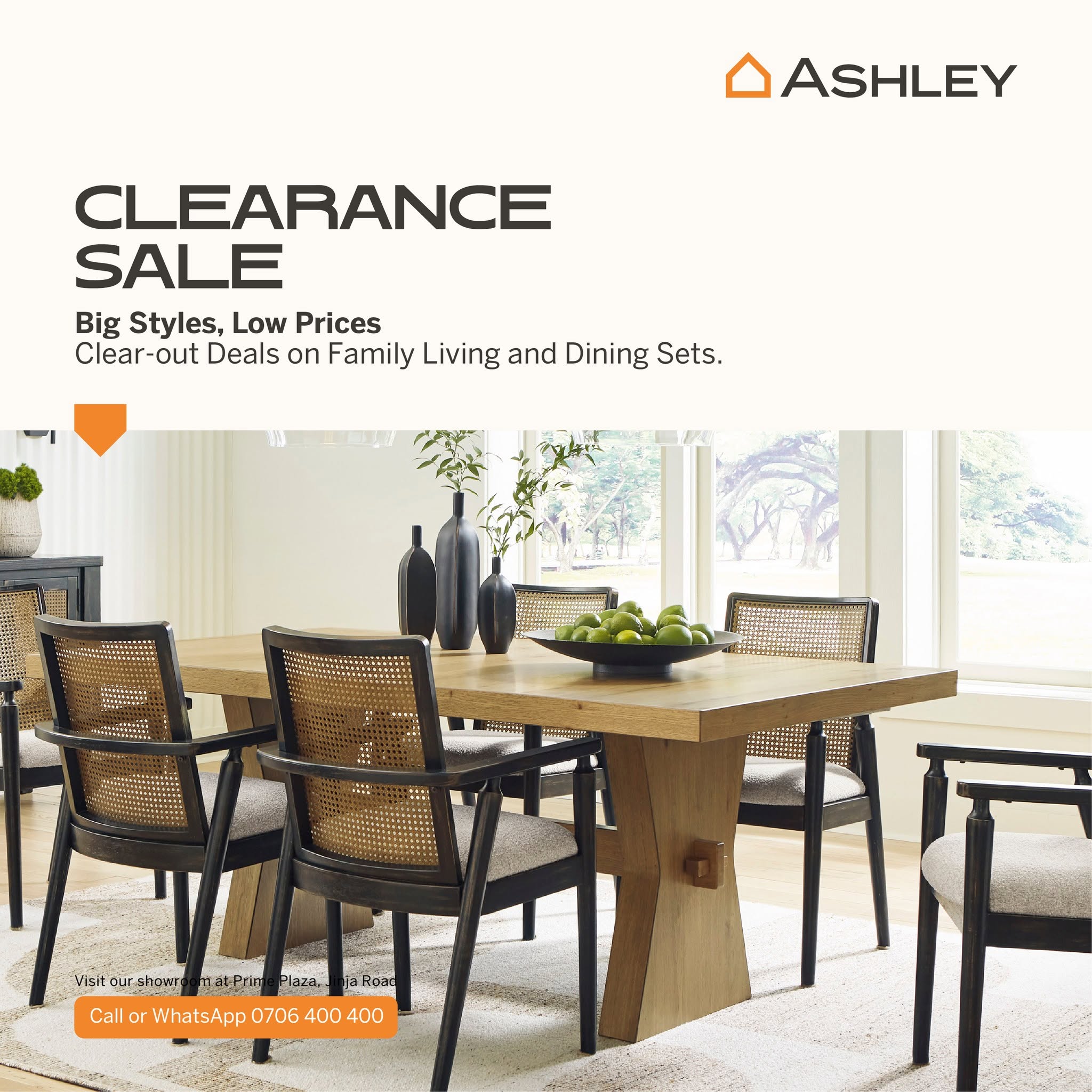 Ashley HomeStore Africa Facebook ad: Ready to elevate your living space?