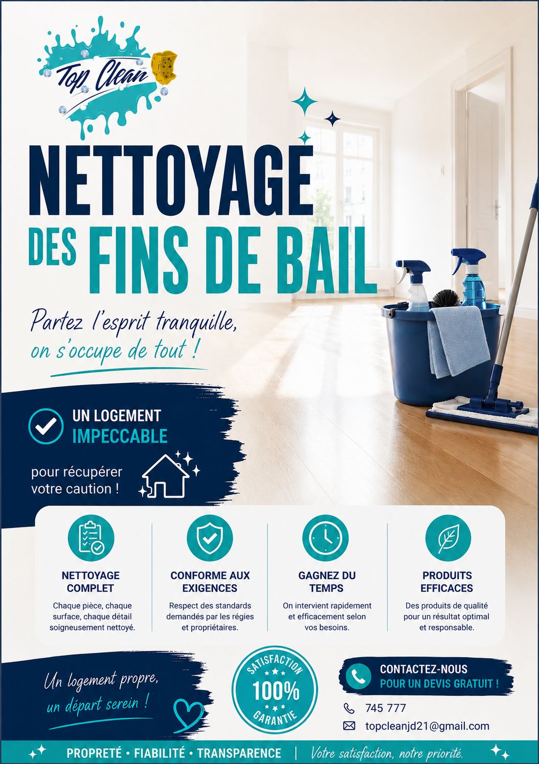 Top clean Facebook ad: Vous quittez votre logement?