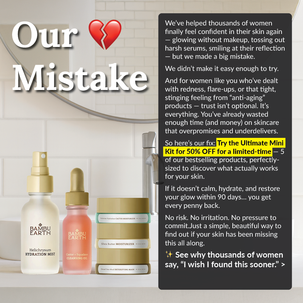 Bambu Earth Facebook ad: Get 50% off to try Bambu