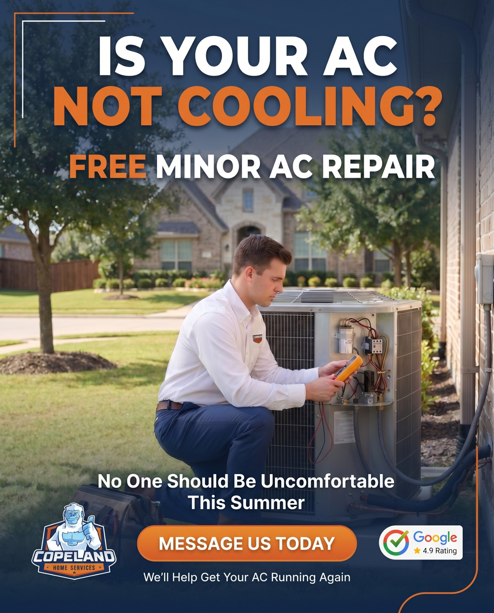 Copeland Heating Air Conditioning Plumbing and Electrical Repair Services Facebook ad
