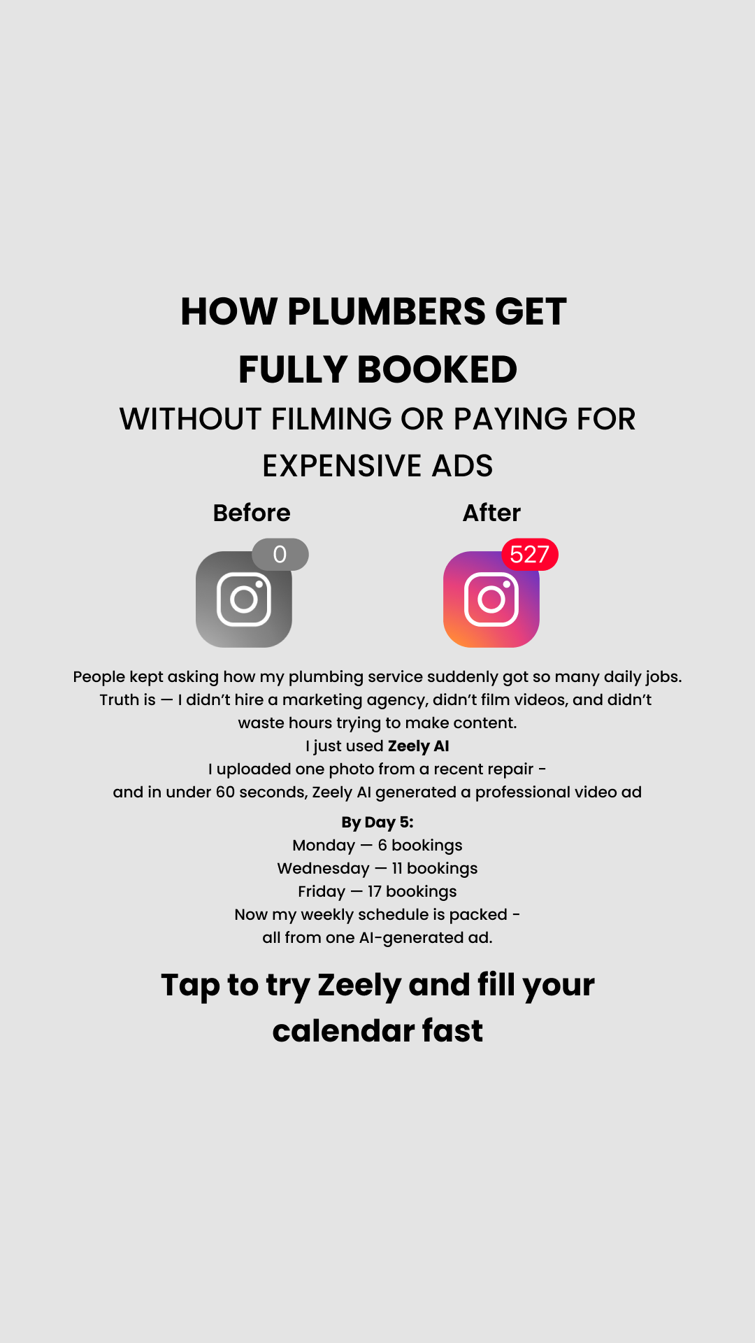 Zeely Facebook ad