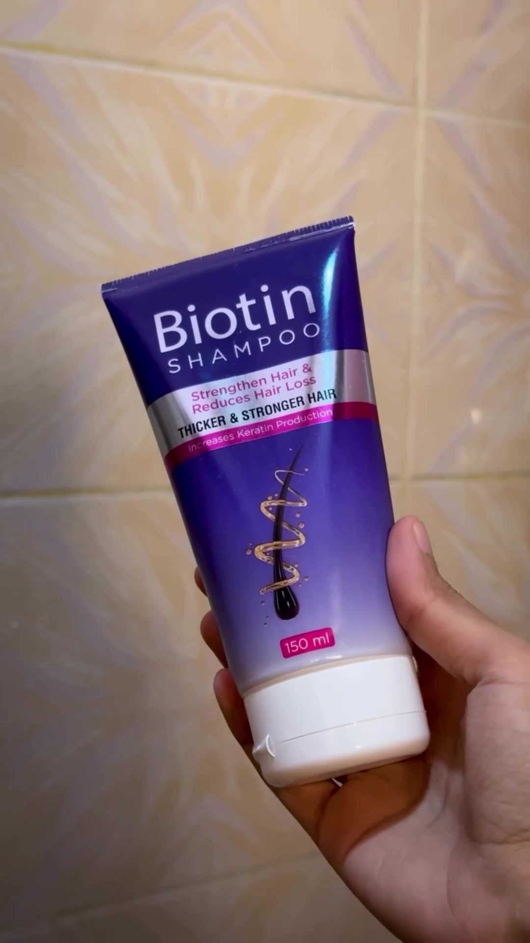 Herbiotics Facebook ad: Biotin Shampoo Free