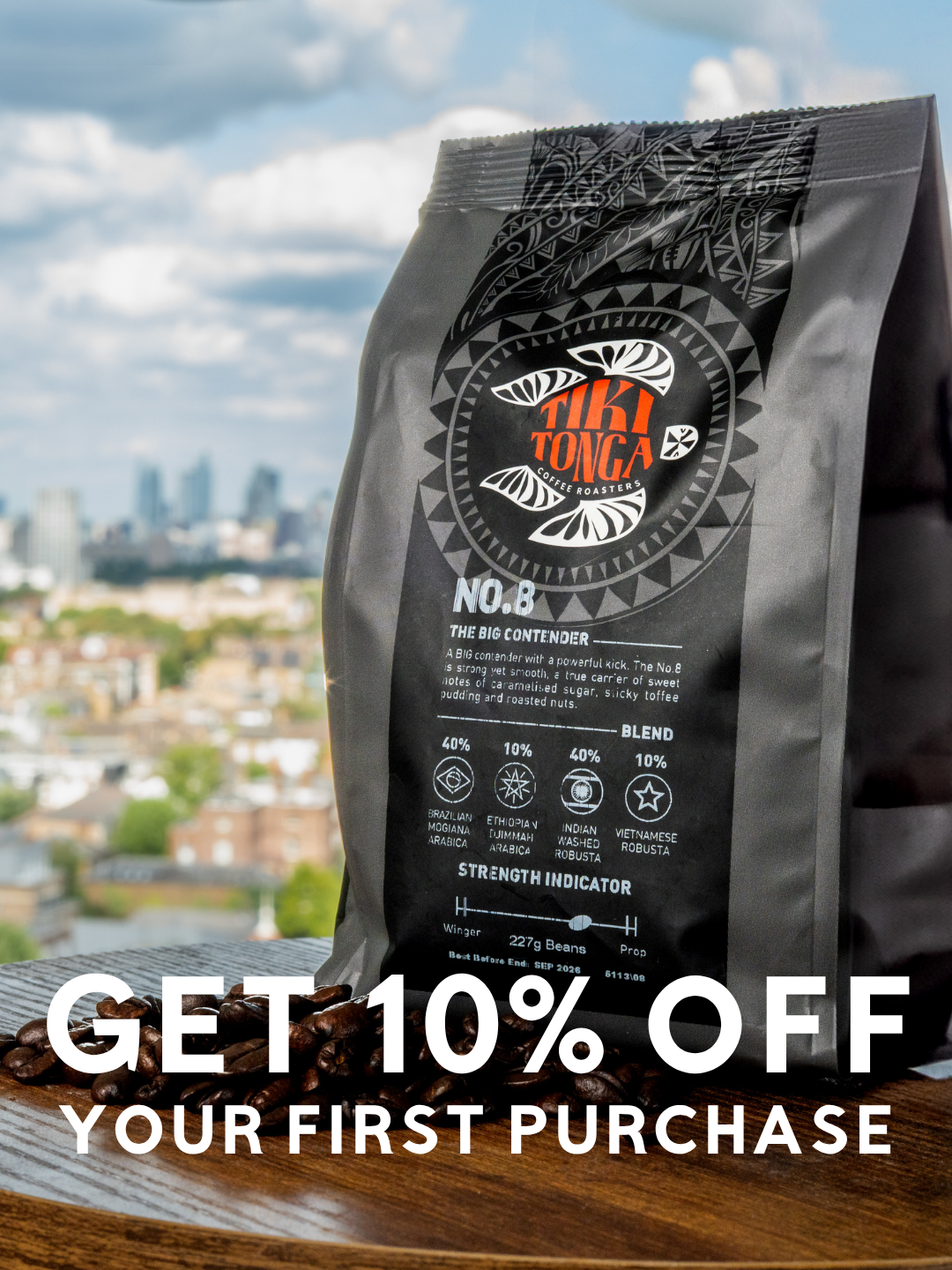 Tiki Tonga Coffee Roasters Facebook ad