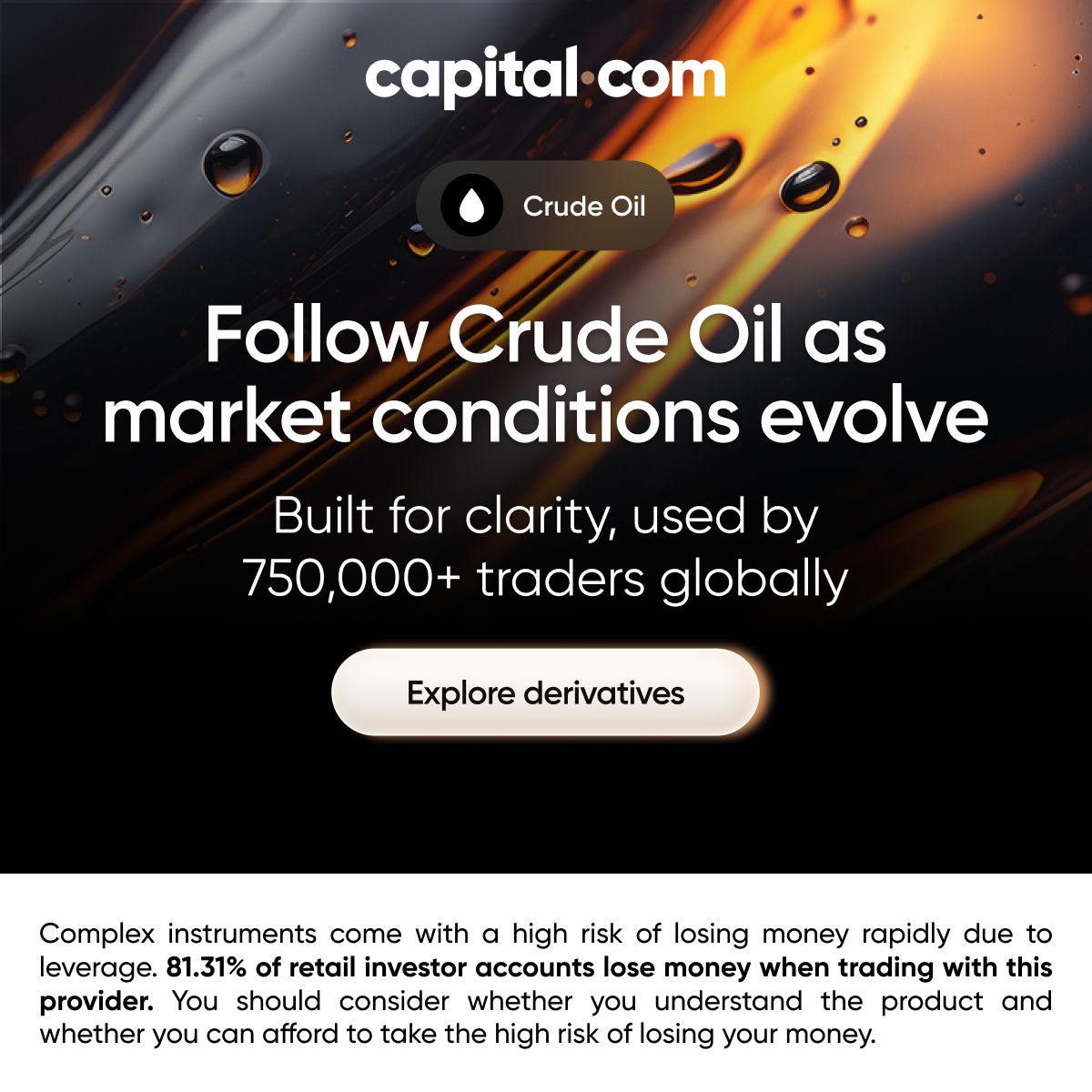 Capital.com International Facebook ad