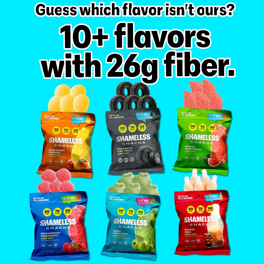 Shameless Snacks Facebook ad