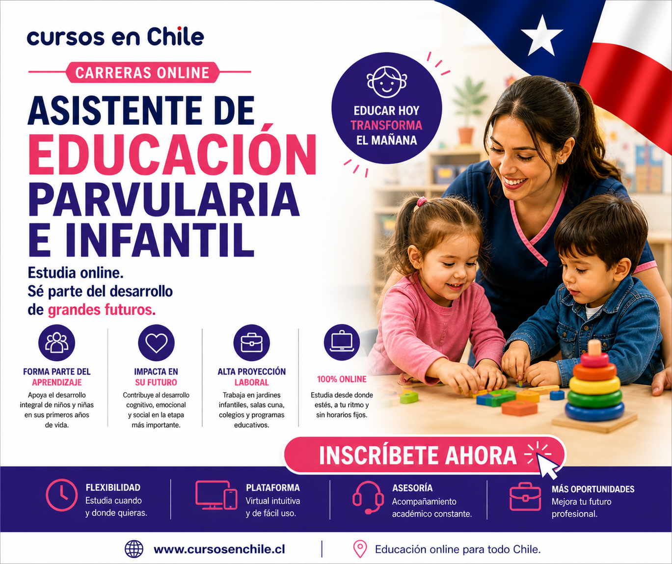 Cursos en chile Facebook ad