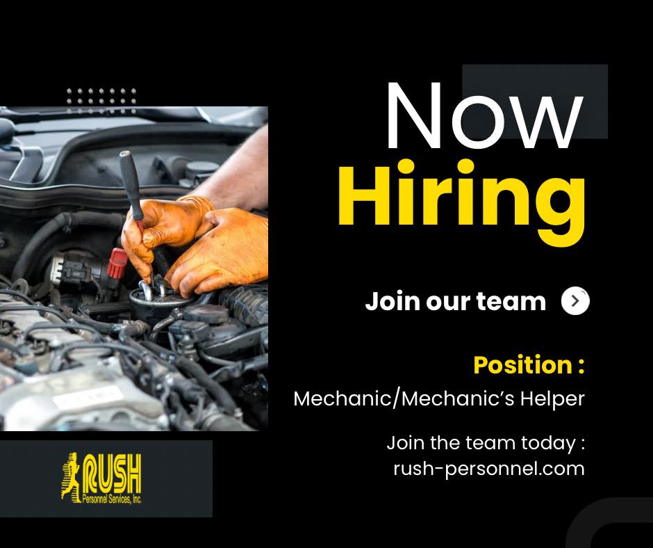 Rush Personnel Services Inc. Redding CA Facebook ad