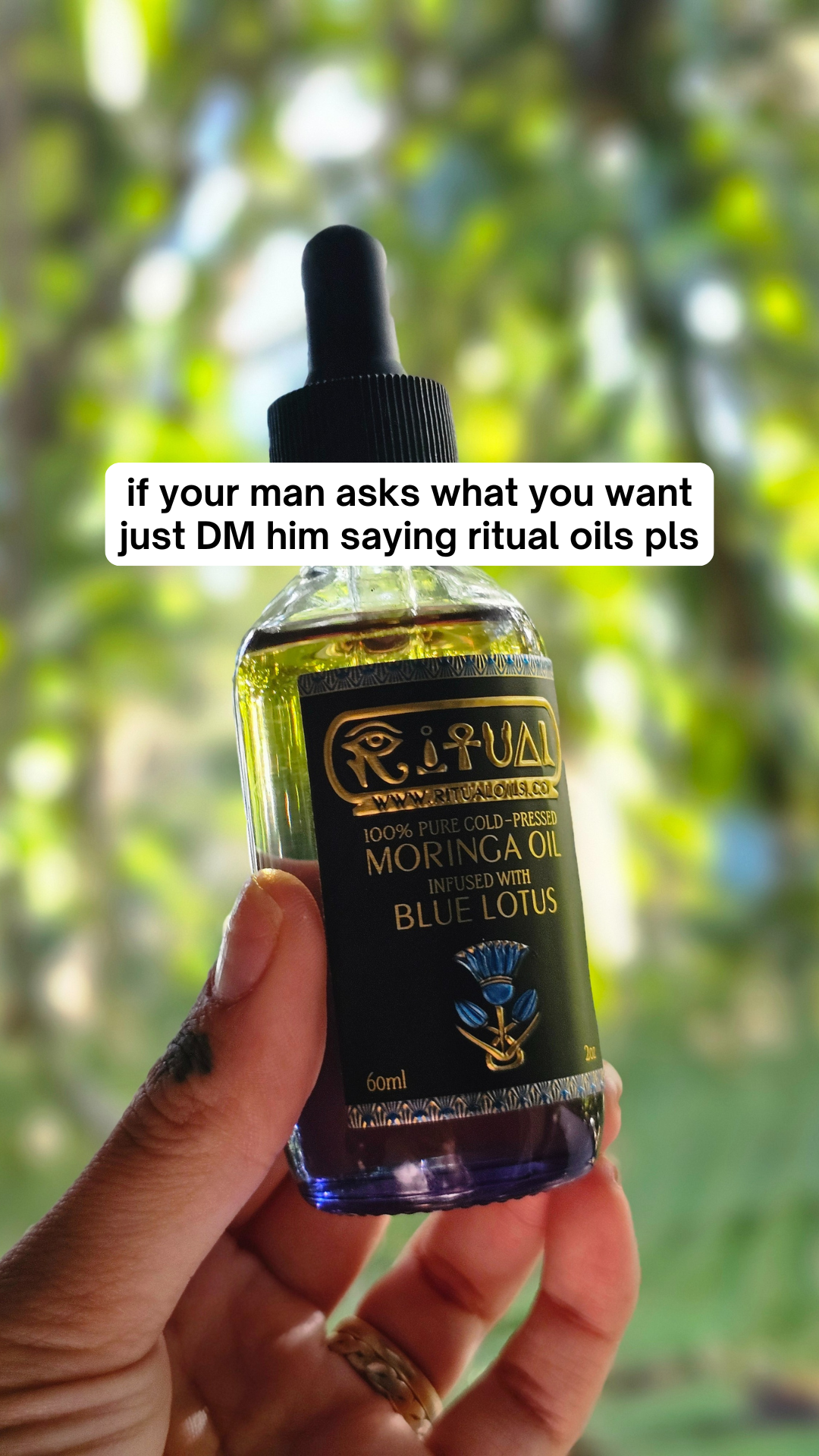 Ritual Oils Facebook ad