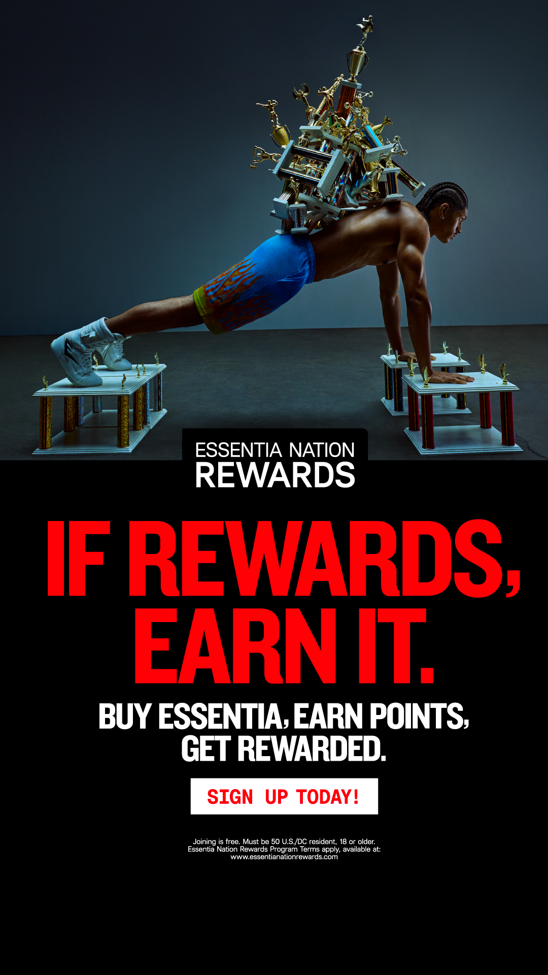 Essentia Water Facebook ad